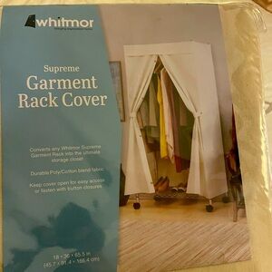 Garmet rack cover. Never used. Beige cloth
